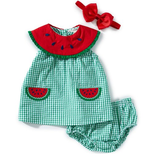 Adventurewear 360 Baby Girls 3-24 Months Watermelon Print Dress