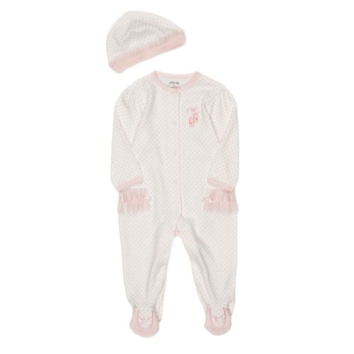 Little Me Newborn Girl Ballerina Footie | Belk