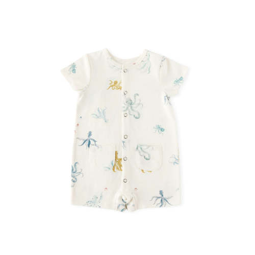 Short Sleeve Pocket Romper
