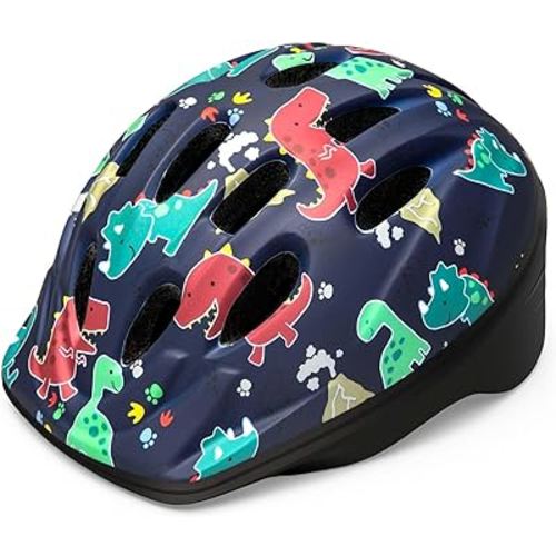 OutdoorMaster Kids Bike Helmet - from Toddler to Youth Sizes - Adjustable Safety Unicorn Helmet for Children (Age 3-15), 14 Vents for Multi-Sport