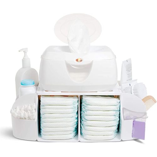 Munchkin® Diaper Change Organizer, Green/white