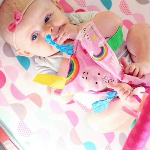 Crinkle Sensory Lovey with Tags