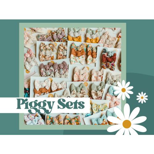 Pig Tail Bow Sets, Alligator Hair Clip Bows, Hair Accessories, Girl Hair Bows, Piggy Toddler Clips, Dainty Bows for Baby