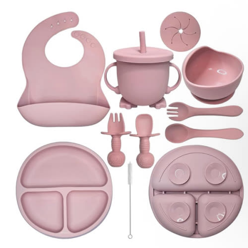 Amazon.com: HippoBaby: Silicone Feeding Set 10 pc