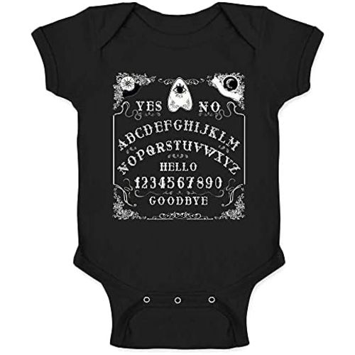 Pop Threads Ouija Board Seance Spirit Board Design Goth Gothic Baby Toddler Kids Girl Boy T-Shirt