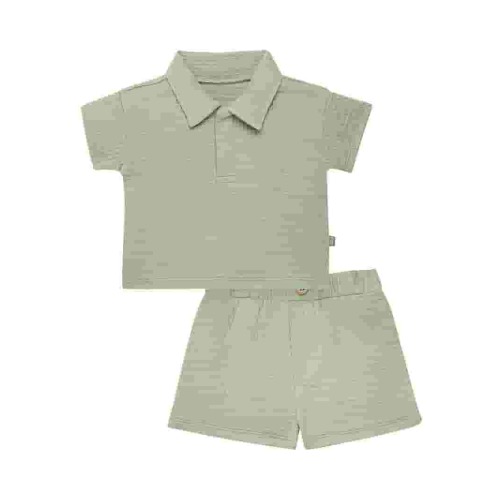 Modern Moments by Gerber Baby Boy Short Sleeve Shirt and Short Outfit Set, 2-Piece, Sizes 0/3 Months - 24 Months