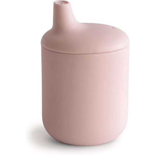 mushie 100% Silicone Baby Sippy Cup | 6 Months+ (Blush)