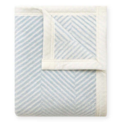 Harborview Herringbone Sky Mini Blanket