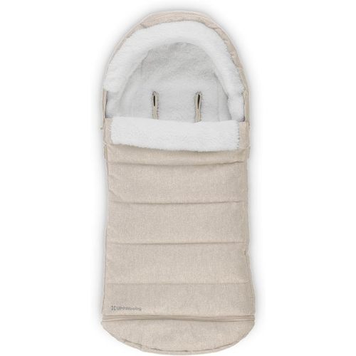 UPPAbaby CozyGanoosh Footmuff - Easily Attaches to UPPAbaby Strollers + RumbleSeat - Ultra-Plush, Weather-Proof - Winter Stroller Cover - Declan (Oat Mélange)