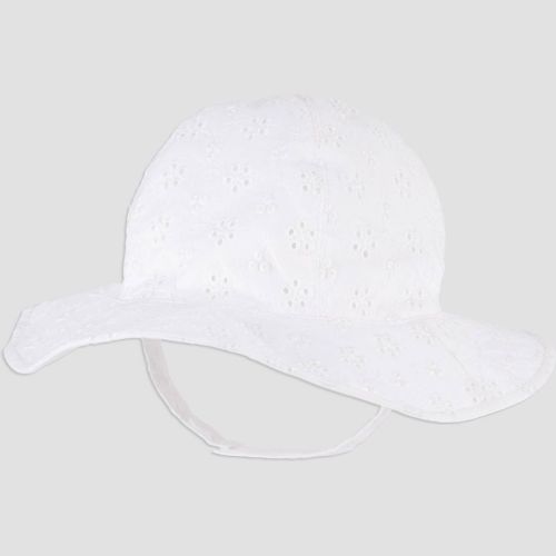 Carter's Just One You®️ Baby Girls' Solid Sun Hat - White 12-18m