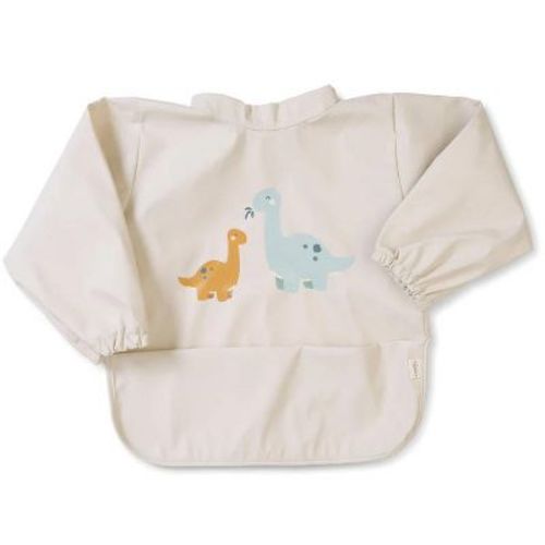 SARO Long Sleeve Waterproof Bib: Mess-Free Feeding - Baby Led Weaning, Mealtime Protection, Stain Resistant, Easy Clean
