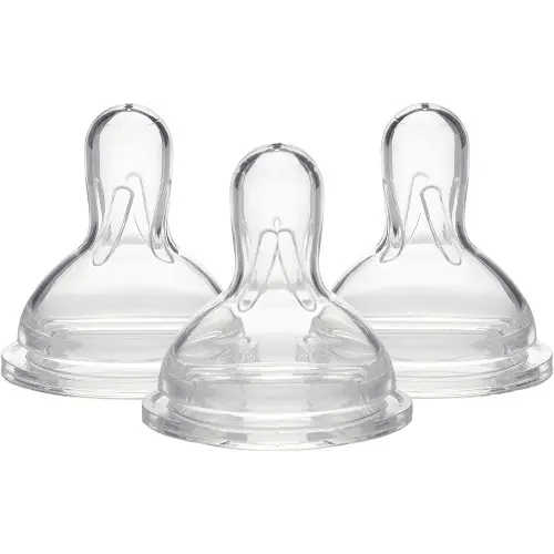 Medela Medium Flow Nipples with Wide Base, 3 Pack, Baby Age 4-12 Months NEW