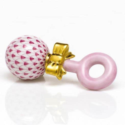 Baby Rattle - Raspberry