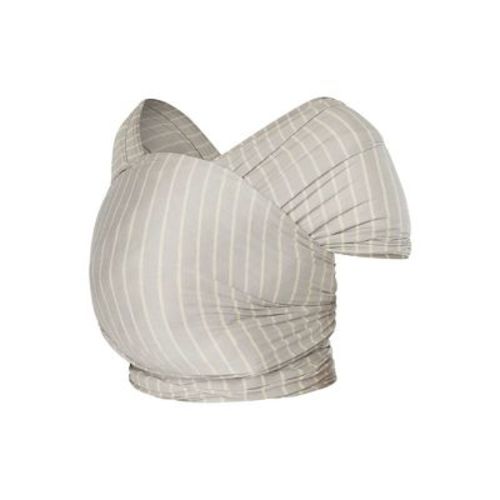 Ergobaby Aura Knit Baby Wrap - 0-12M - Gray Stripes: Buckle-Free, Lyocell, Facing-In Front Carrier