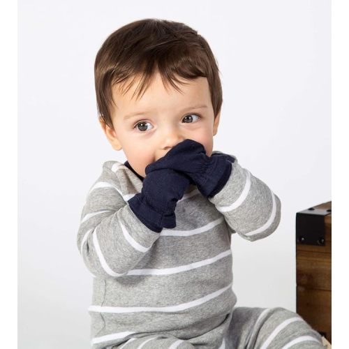 Burt's Bees Baby Baby Girls' Mittens, No-Scratch Mitts, 100% Organic Cotton, Set of 3