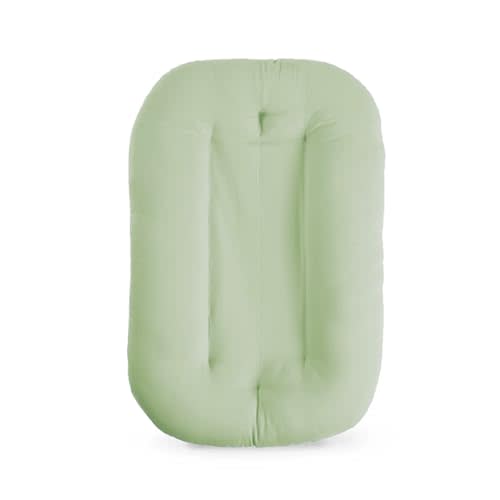 Baby Lounger for Newborn, Bionic Design Baby Lounger, Soft Organic Cotton Breathable Lounger for Infants 0-18 Months (Green)