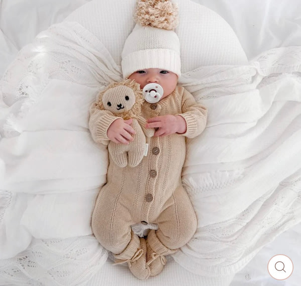 Full Button Knit Romper in Hazel – Sweet June