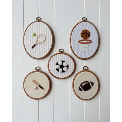 Vintage Sports Nursery Wall Art Set | Ralph Lauren Inspired Nursery | Football Baseball Basketball Soccerball Tennis Hoop Boy Room Decor
