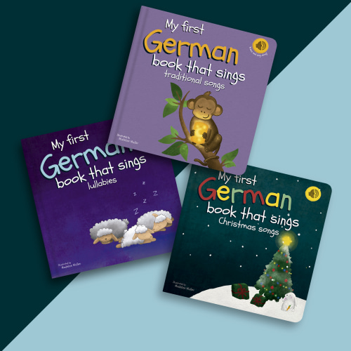 Set of 3 German Books that Sing