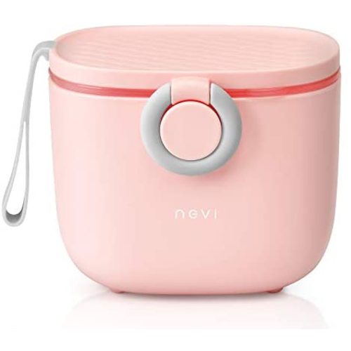 NCVI Baby Formula Dispenser with Scoop,16oz Milk Powder Dispenser Container Food Storage, Candy Fruit Box, Snack Containers, for Infant Toddler Children Travel (Pink)