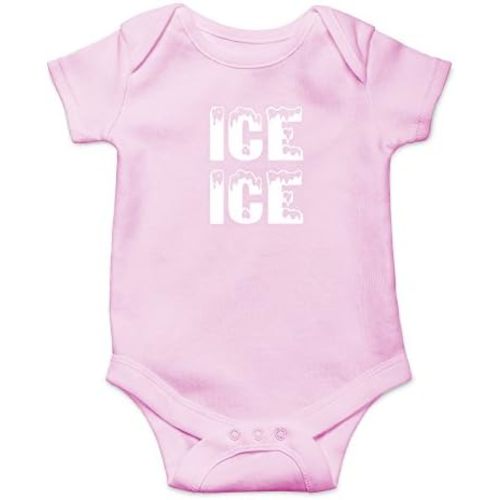 Crazy Bros Tees Ice Ice Baby Bodysuit - Funny Infant Outfit Boy Girl Clothing Adorable Romper Unisex Clothing