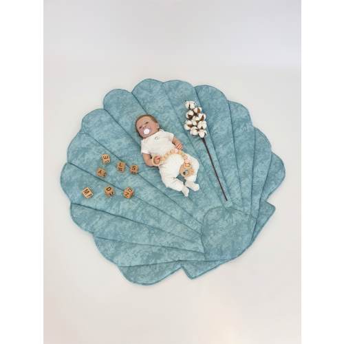 Marble Seashell play mat, decorative floor mat, baby play mat