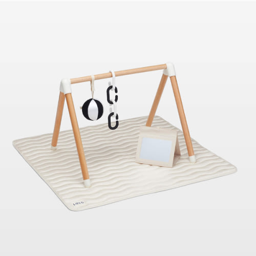 Lalo Wooden Baby Play Gym & Mat