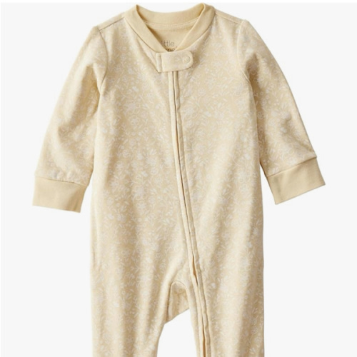little planet by carter's Baby Sleep and Play made with Organic Cotton, Yellow Floral