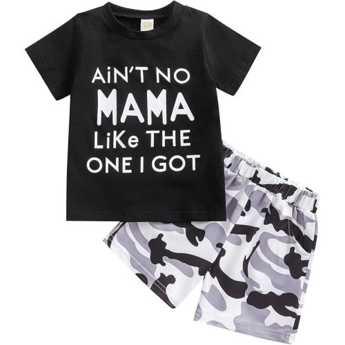 Toddler Baby Boy Summer Clothes Set Short Sleeve T-Shirt and Shorts Outfits for Boys