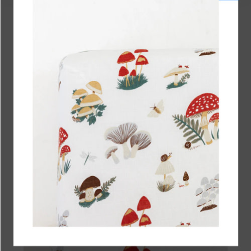 Mushroom Crib Sheet