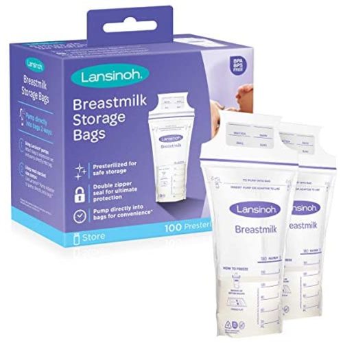 Lansinoh Breastmilk Storage Bags, 100 Count Milk Storage Bags