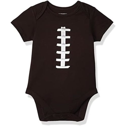 The Children's Place unisex-baby Short Sleeve 100% Cotton Football Bodysuit