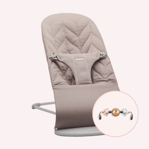 Bouncer Bliss Petal - Sand Grey Cotton