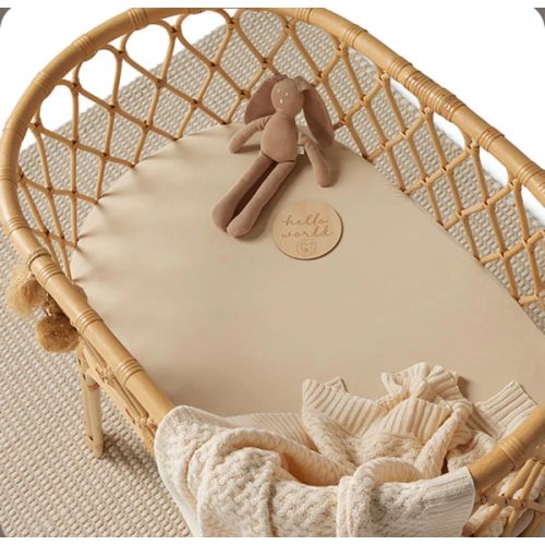 (Pebble) Organic Bassinet Sheet & Change Pad Cover