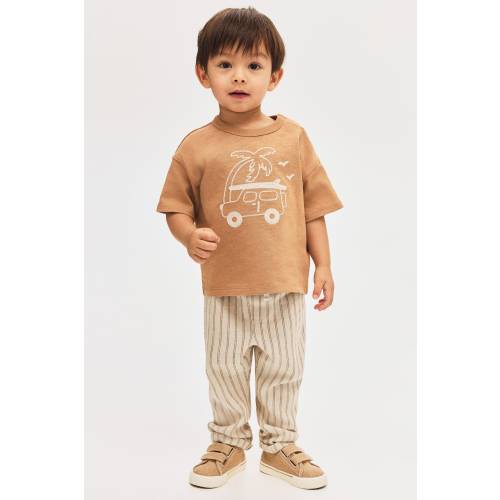 LINEN-BLEND JOGGERS