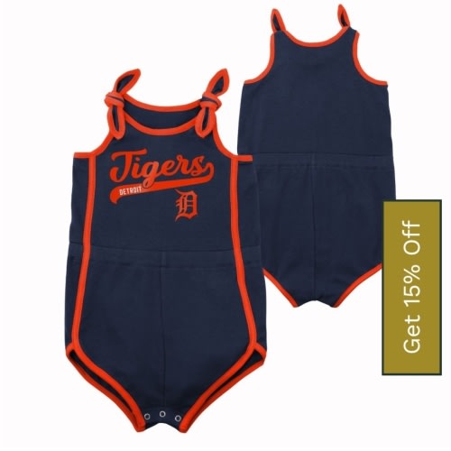 Detroit Tigers Hit & Run Romper - Vintage Detroit Collection