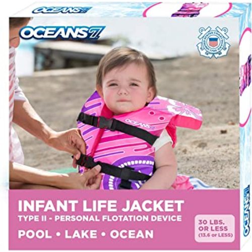 US Coast Guard Approved, Infant-Child-Youth Life Jacket Vest – Sizes for 8-90 Lbs. – Type III Vest, PFD, Personal Flotation Device