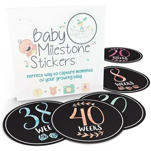Weekly Pregnancy Stickers for Baby Belly Bump