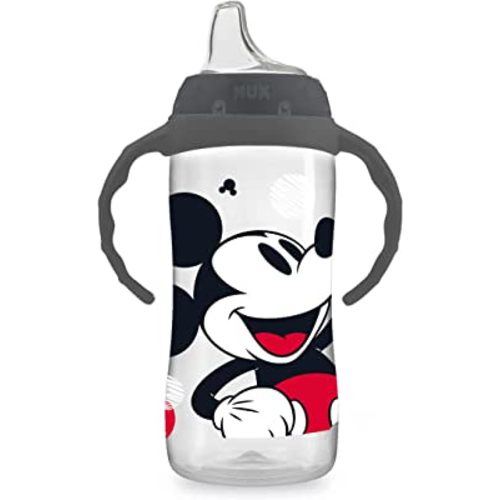 NUK Disney Large Learner Spill Proof Sippy Cup, Mickey Mouse, 10 Oz 1-Pack – BPA Free, Spill Proof Sippy Cup