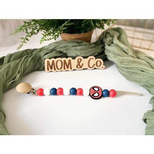 Spidey Pacifier Clips / Safe / Unique / Baby / Boy / Girl / Cute / Moms / Dads / Gifts for Baby / Baby Shower / Web / Character / Hero