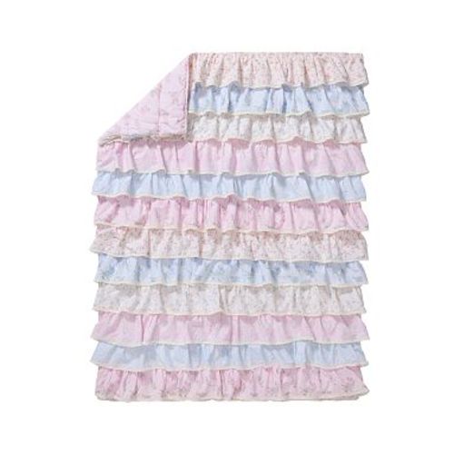 LoveShackFancy Prairie Ruffle Baby Quilt , Multi