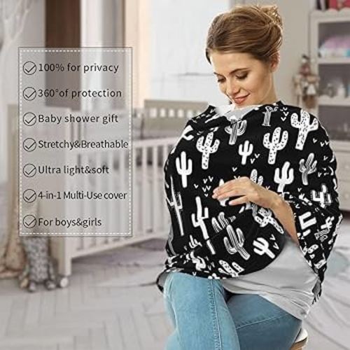 Amazon.com: Western Cactus Car Seat Covers Baby Multi-Use Car Seat Canopy Carrier Cover, Breathable Breastfeeding Cover Western Stuff Boys & Girls : Baby
