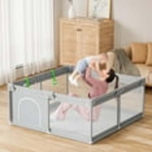 Baby Playpen 47"×47" Baby Playpen for Babies and Toddlers, Baby Play pens Baby Fence Play Yards Indoor & Outdoor Active Center