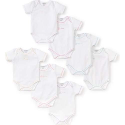 Girls Days of the Week Onesies Set - Kissy Kissy | Maisonette