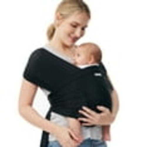 Free Shipping! Momcozy Baby Wrap Carrier Air-Mesh, Cooling Fabric for Summer, Infant Carrier Slings, Adjustable Baby Carriers up 35 lbs Black