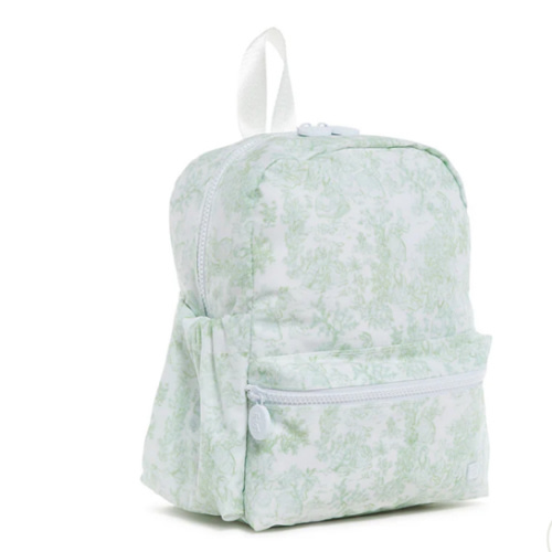 Mini Backer - Bunny Toile Green Backpack