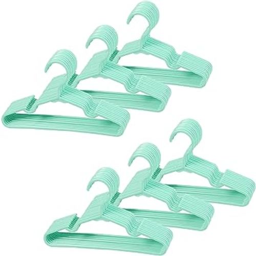 60 pcs Green Baby Nursery Closet Hangers,Non-Slip Laundry Infant Pant Hanger for Newborn Clothes Gift,Ultra-Thin Child Coat Hanger for Girl Boy Toddler Kid