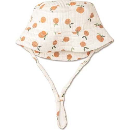 Organic Bucket Sun Hat, Mandarin