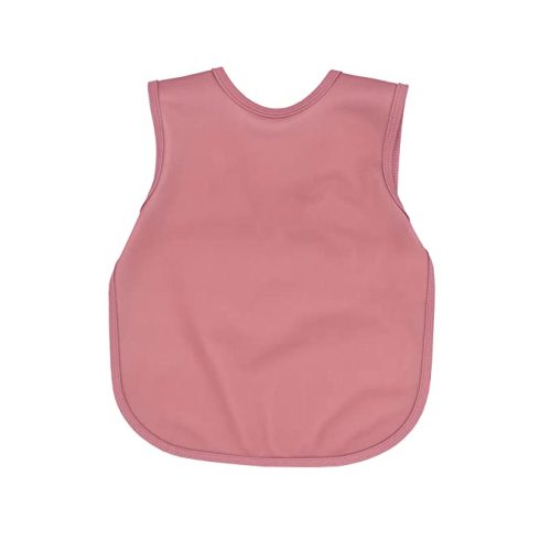 BapronBaby Minimalist Blush Bapron - No Neck Tie Safer Bib for Baby & Toddler - Soft Waterproof Stain Resistant - Machine Washable - Sz Baby/Toddler 6m-3T