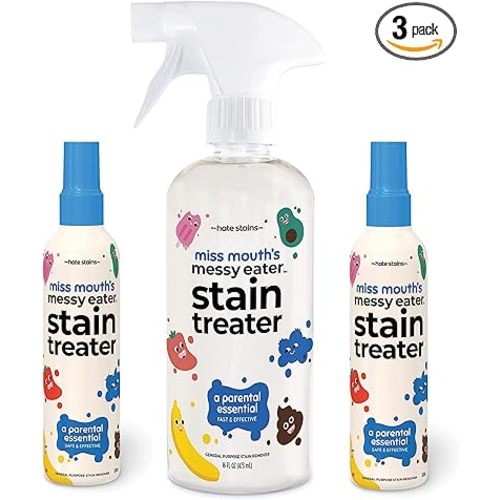 Miss Mouth's Messy Eater Stain Treater - 2 Pack Stain Remover Spray and 16oz Bottle